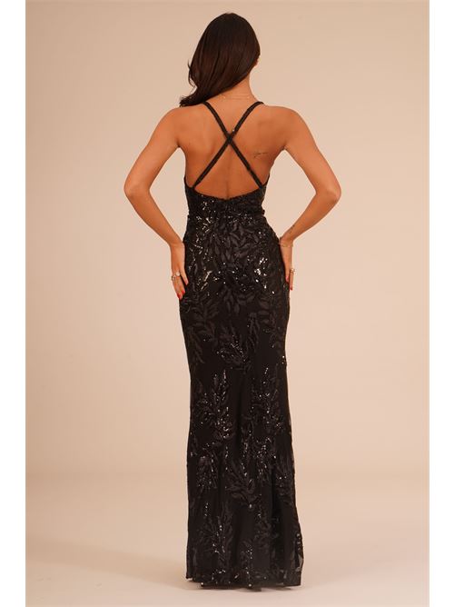 Abito lungo sirena twins fantasy | T5081BLACK